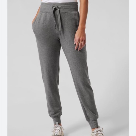 Athleta Pants - Athleta Gray Balance Jogger with Elastic Waistband and Tapered Legs size small